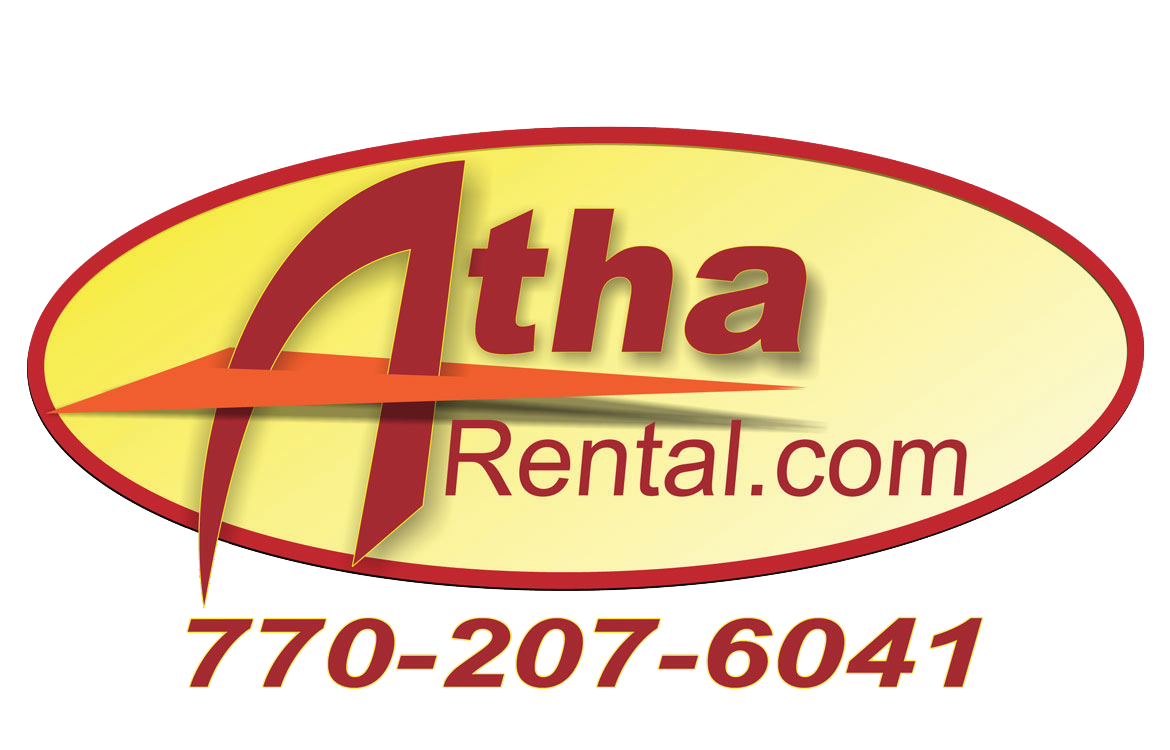 Atha Rental logo — Red Blooded American sponsor, WCYR 2026 Car Show