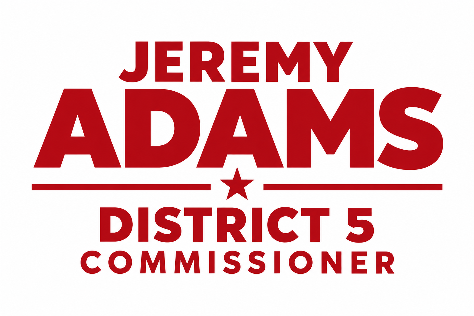 Jeremy Adams District 5 Commissioner logo — All American sponsor, WCYR 2026 Car Show